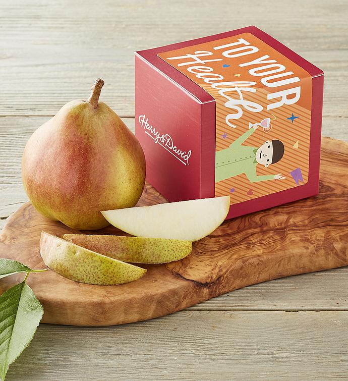 "To Your Health" Single Pear Gift